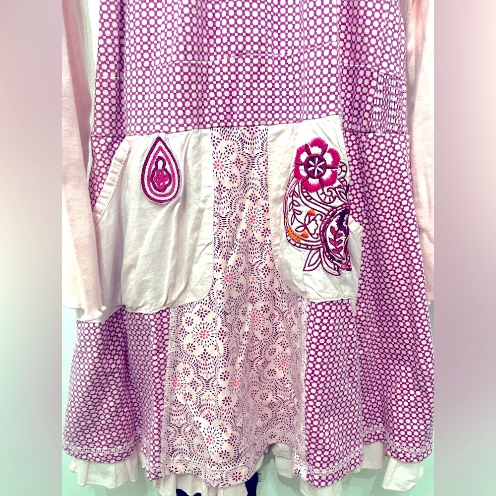 Naartjie dress pink long sleeve with hood size 10 - Picture 3 of 4